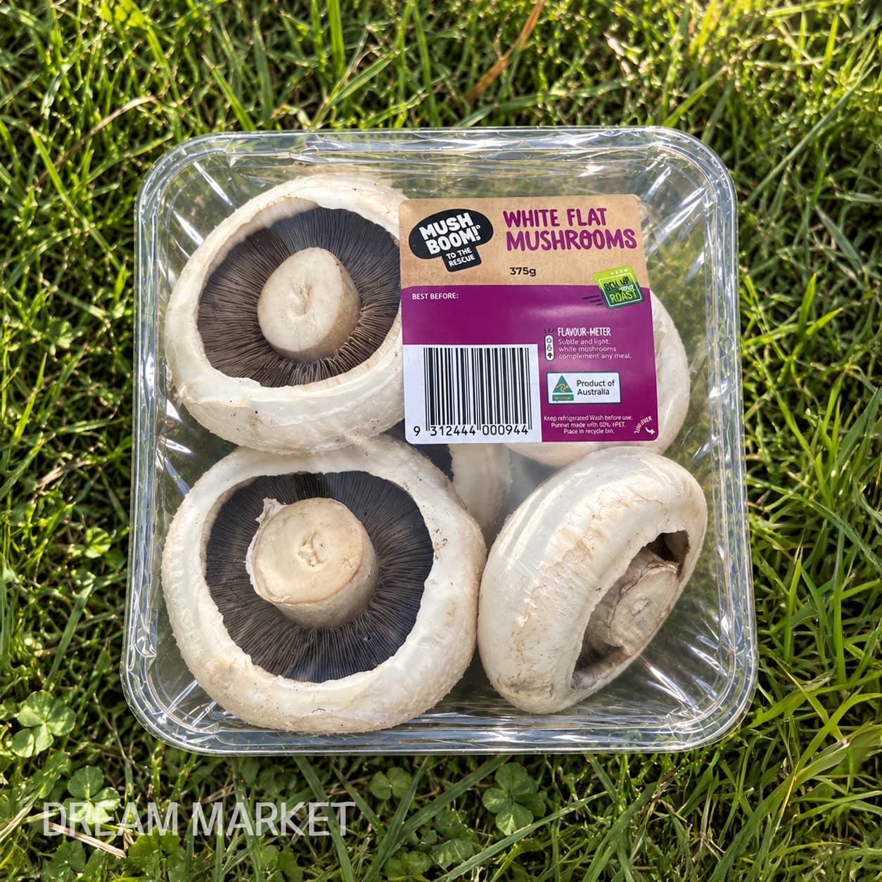 White Flat Mushrooms 375g