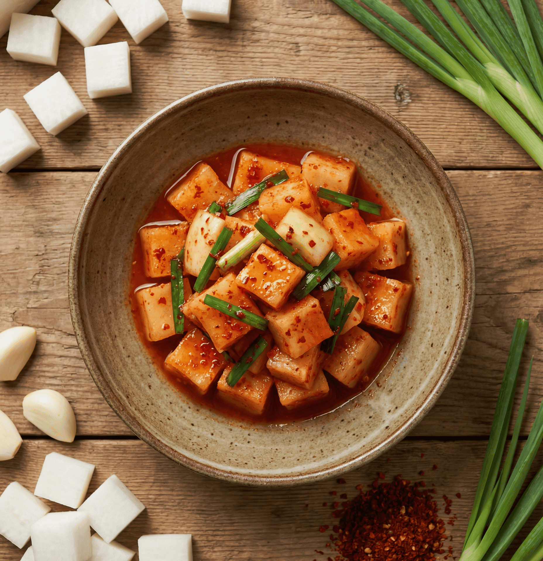 Cubed Radish Kimchi