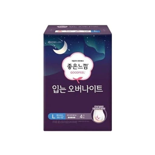 [좋은느낌]입는 오버나이트 대형 4개입