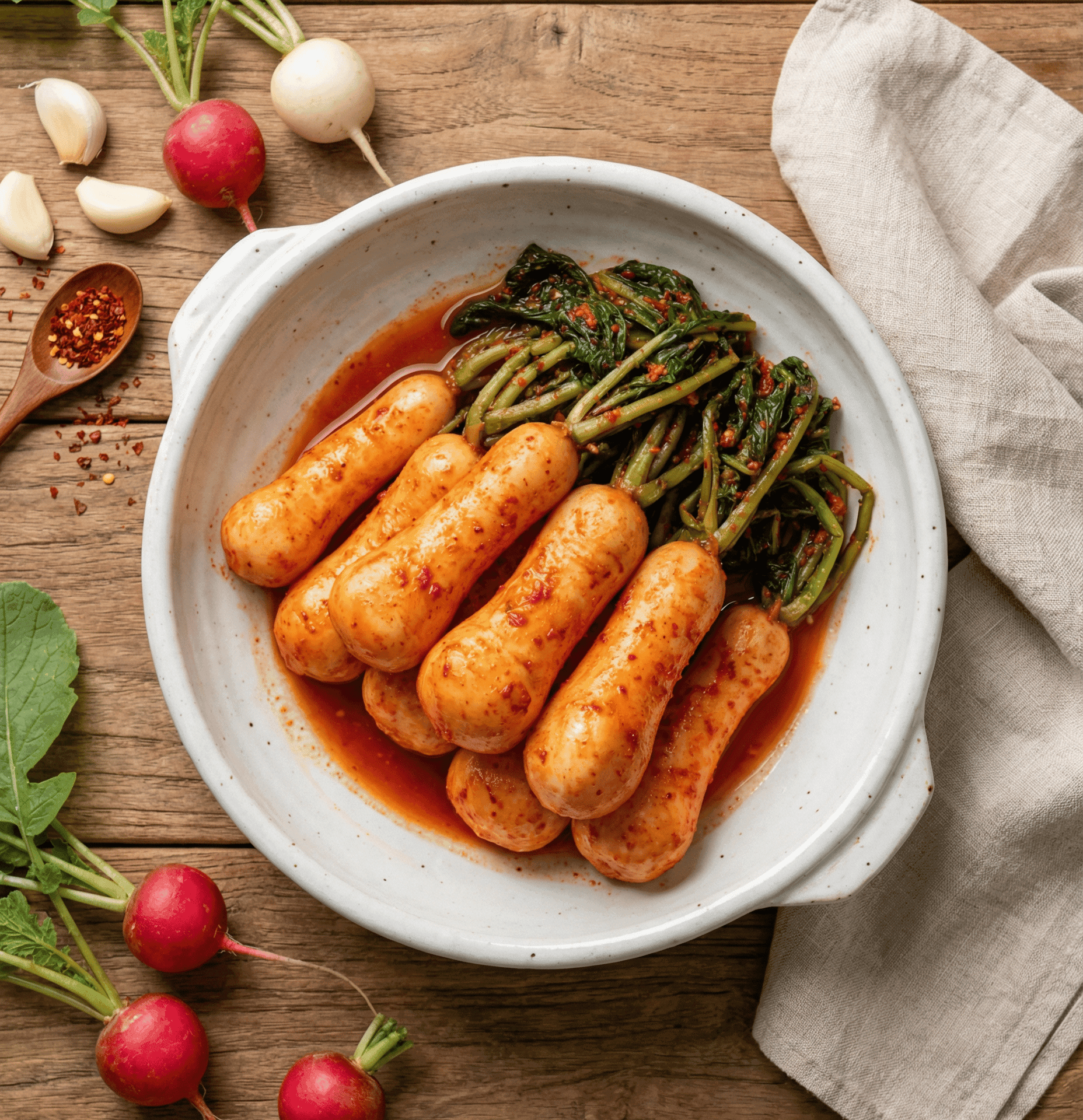 Ponytail Radish Kimchi