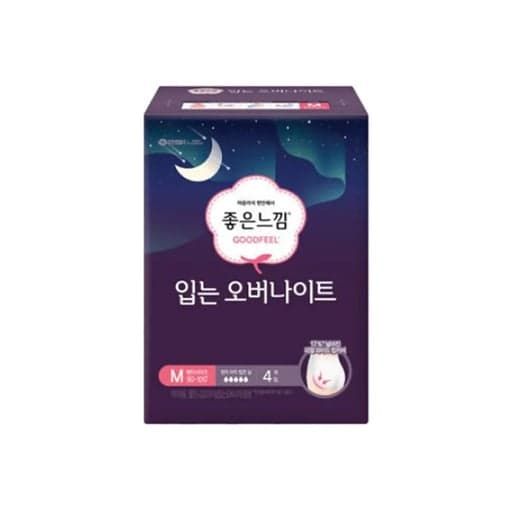 [좋은느낌]입는 오버나이트 중형 4개입