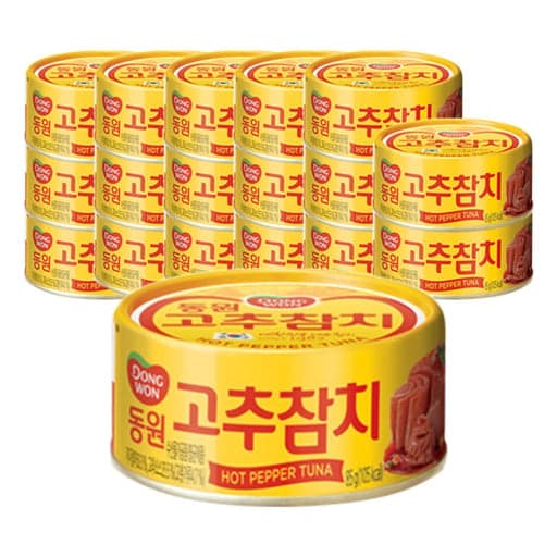 동원 고추참치, 85g, 18개